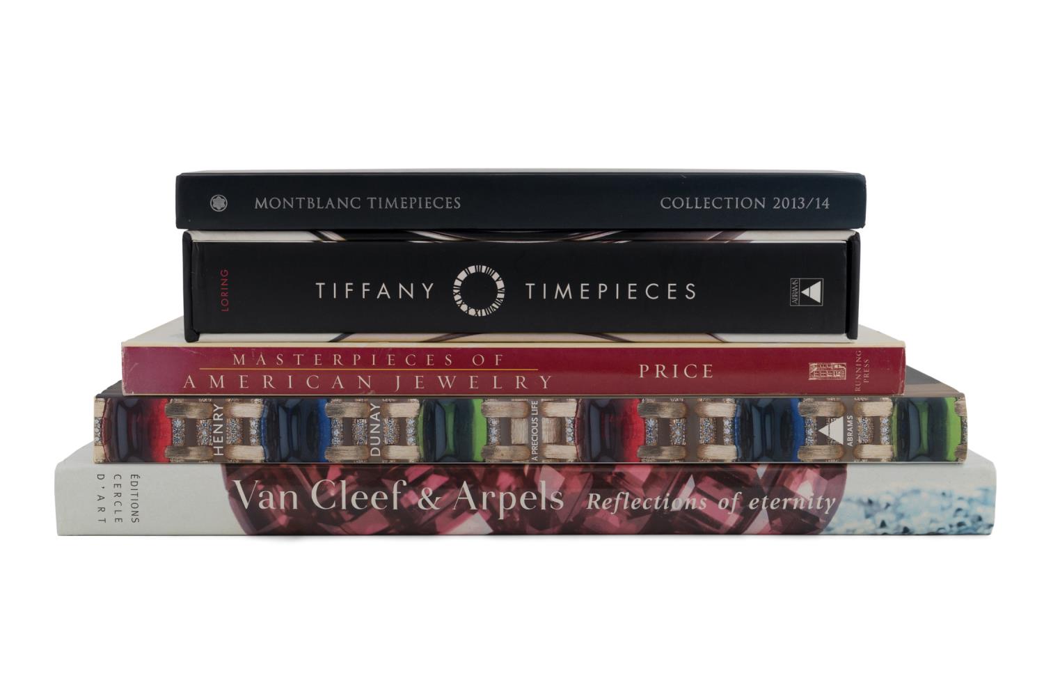 Appraisal: FIVE HARDCOVER BOOKS ON JEWELRY AND WATCHES Assortment of five