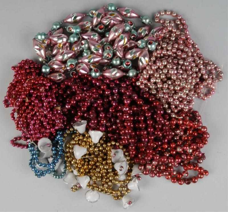 Appraisal: Lot of Beaded Strands Description Colors include pink green gold