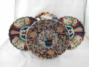 Appraisal: A pair of Japanese Imari plates with scalloped rims cm