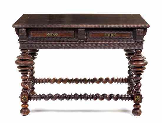 Appraisal: A Northern European Center Table having a rectangular top with