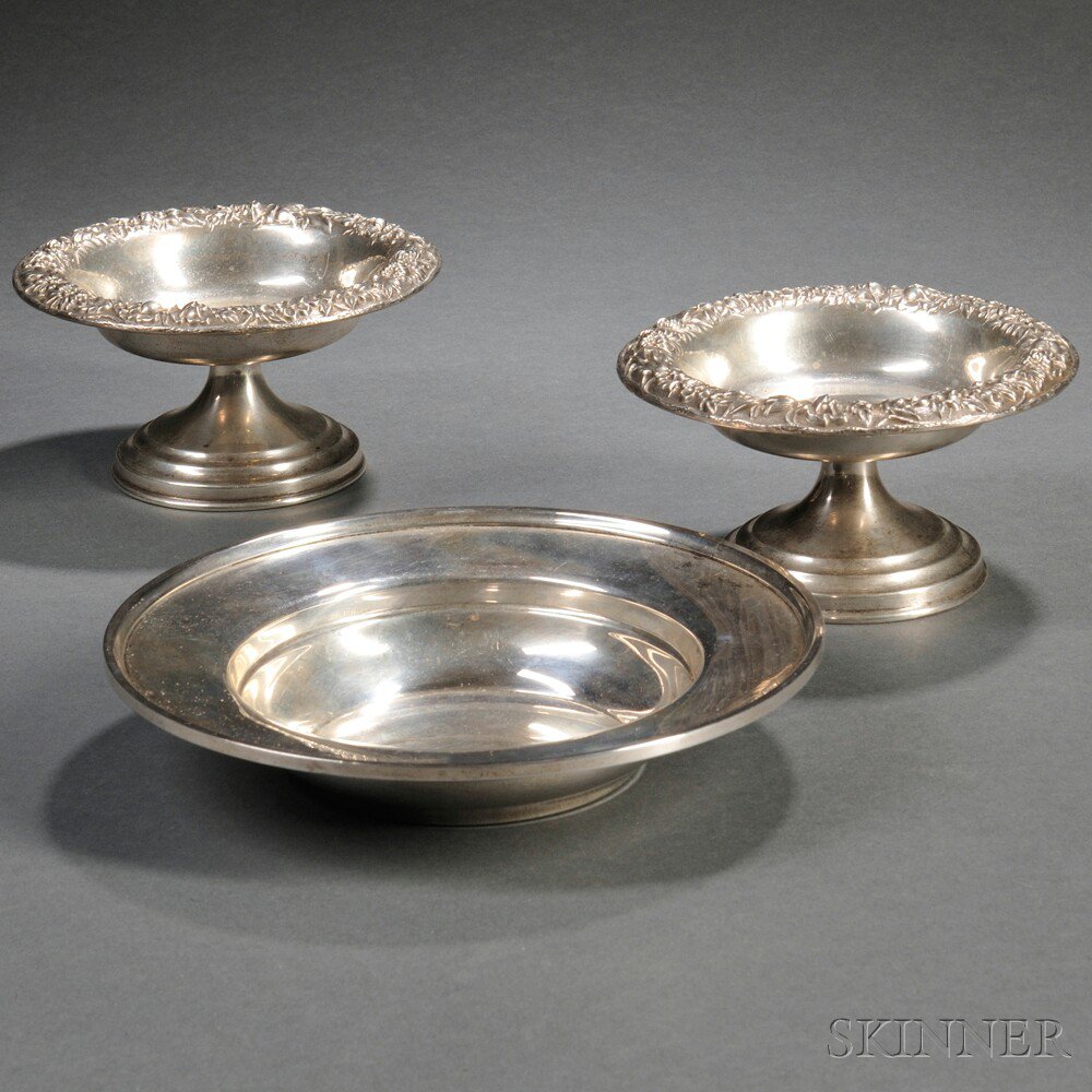 Appraisal: Three Pieces of S Kirk Son Inc Sterling Silver Hollowware