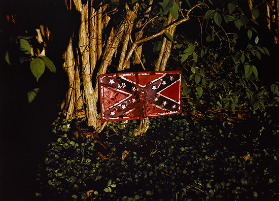 Appraisal: EGGLESTON WILLIAM - Untitled Confederate flag Dye-transfer print x inches