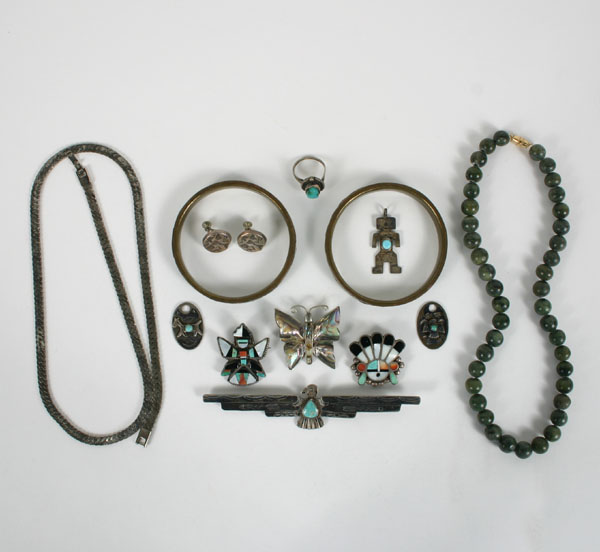 Appraisal: Lot of pieces vintage jewelry mostly Native American and Mexican