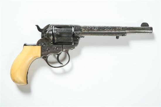 Appraisal: COLT LIGHTNING DOUBLE ACTION REVOLVER Early th century Engraved caliber