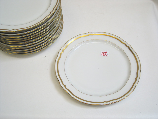 Appraisal: SET OF CERALENE LIMOGES FRANCE DINNER PLATES in the Marie