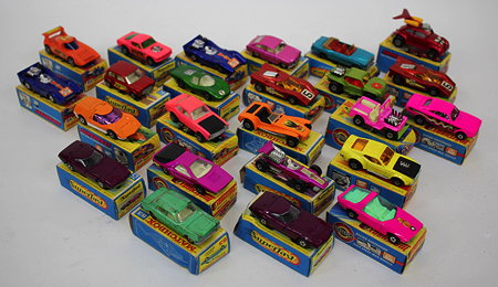 Appraisal: A GROUP OF APPROXIMATELY TWENTY FIVE BOXED MATCHBOX SUPERFAST TOY