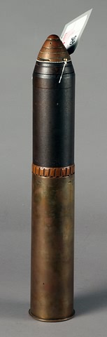 Appraisal: US mm shell with Scovill Model M fuse manufactured by