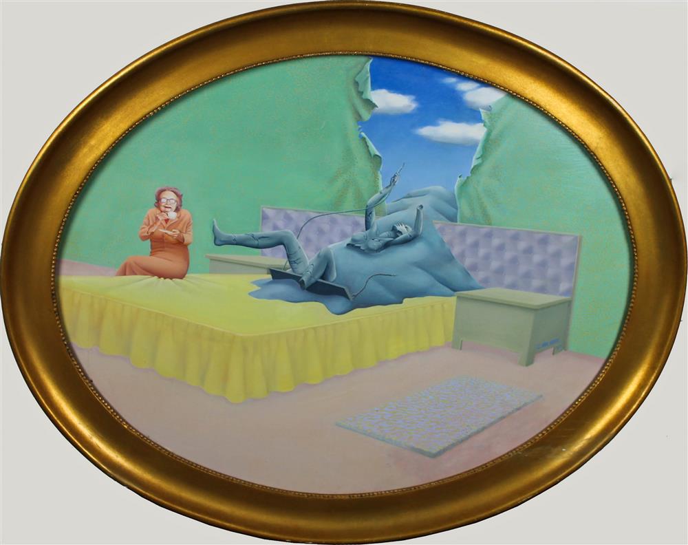 Appraisal: CHRIS VAN GEEST - DE HERRINERING Oil on panel x