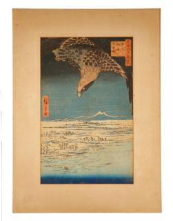 Appraisal: Hiroshige Fukagawa Suzaki Jumantsubo Woodblock Utagawa HIroshige Japanese Fukagawa Suzaki