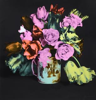 Appraisal: Frances Scavullo Print Frances Scavullo American - Tulips and Roses