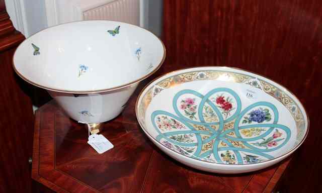 Appraisal: A MINTON FLOWERS OF LOVE PATTERN PORCELAIN BOWL designed by