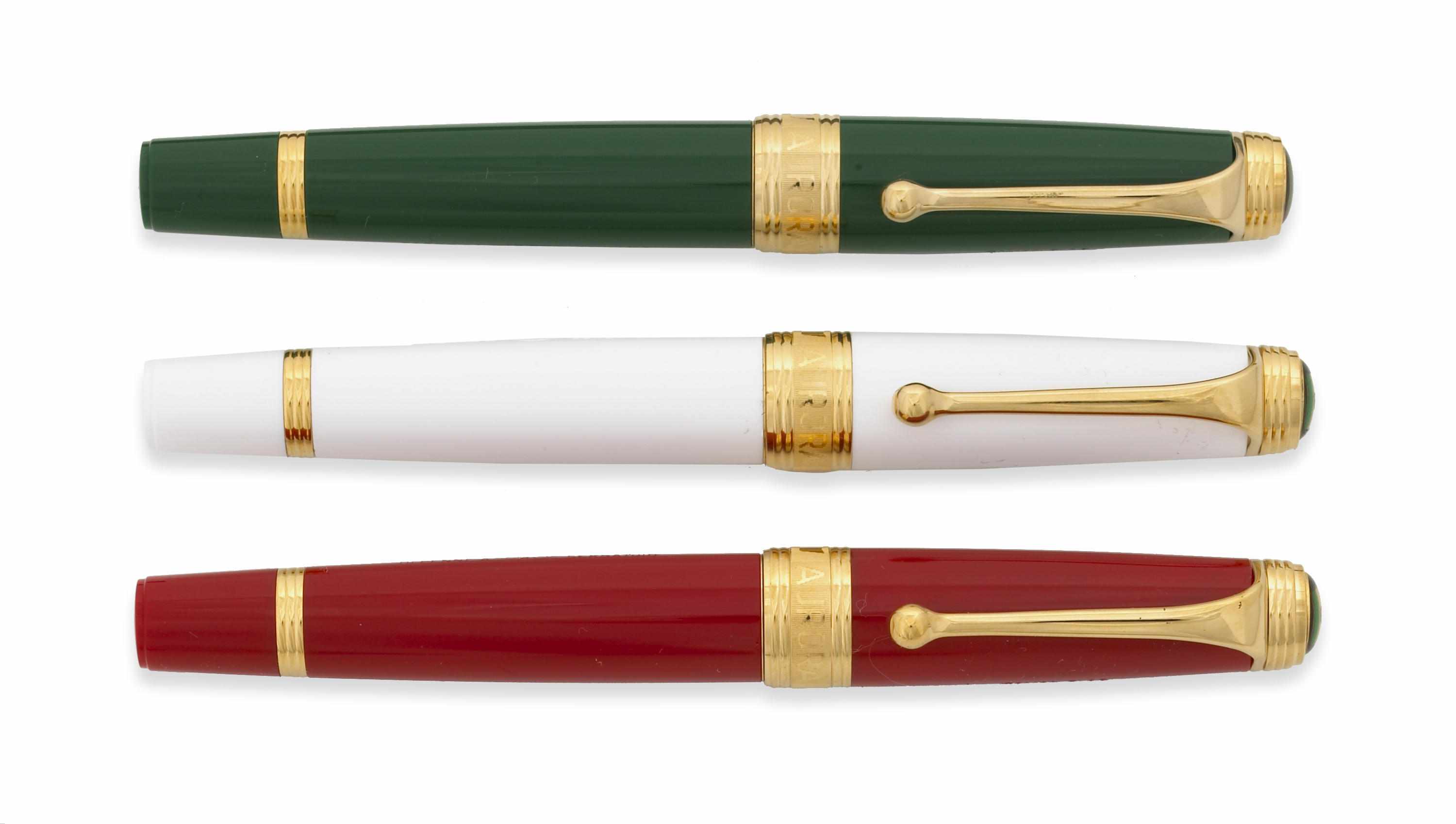 Appraisal: AURORA Three Piece Fountain Pen Set Special Edition Bicentenary of