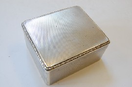 Appraisal: CONTINENTAL SILVER CIGARETTE BOX