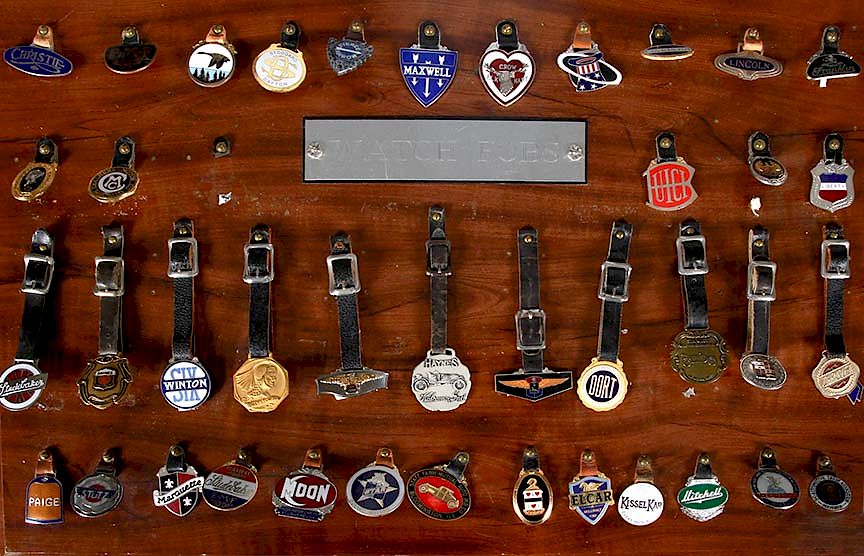 Appraisal: Watch Fob Collection A group of forty-one various watch fobs