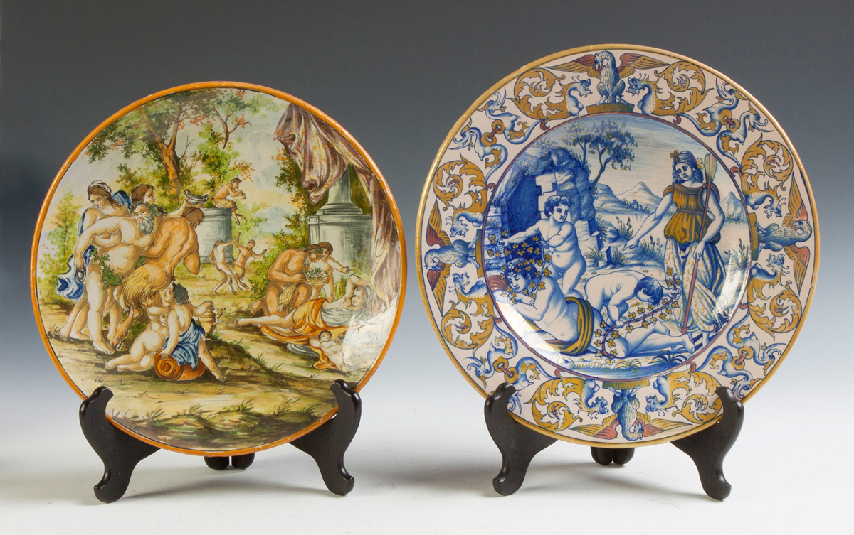 Appraisal: Early Majolica Charger Marked 'M'