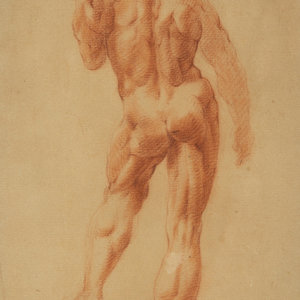 Appraisal: Italian School th Century Two Works Nude Study and Equine