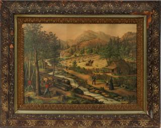 Appraisal: HAND COLORED CHROMOLITHOGRAPH CLINTON RHODES COMPANY CHICAGO PUBLISHER HAND COLORED