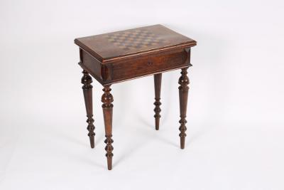 Appraisal: A late Victorian oak gaming table the fold over top