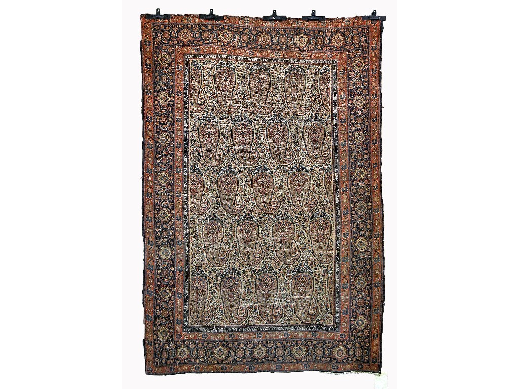 Appraisal: Persian fine Senneh-Kurd rug circa