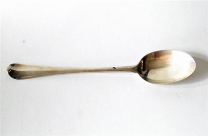 Appraisal: Silver tablespoon william vilant philadelphia circa Plain oval handle with