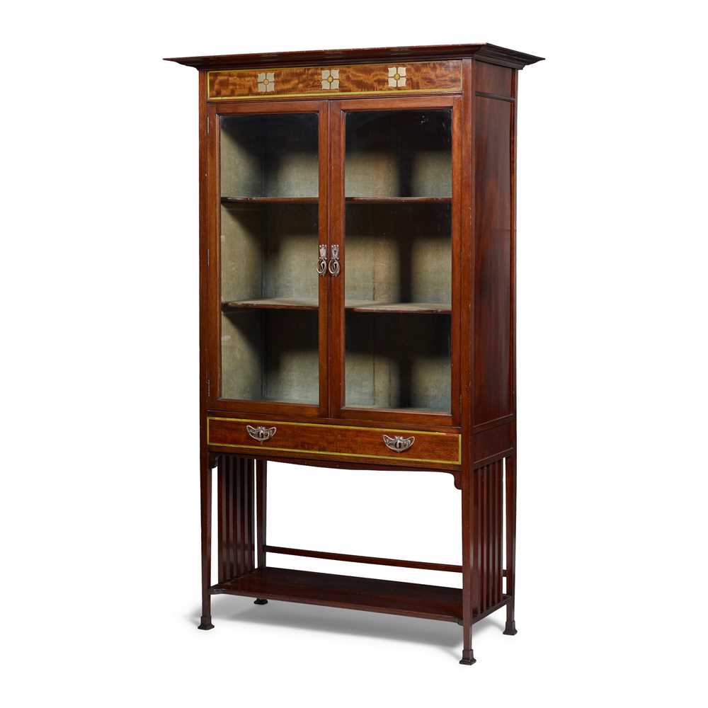 Appraisal: ERNEST ARCHIBALD TAYLOR - DISPLAY CABINET CIRCA mahogany inlaid with