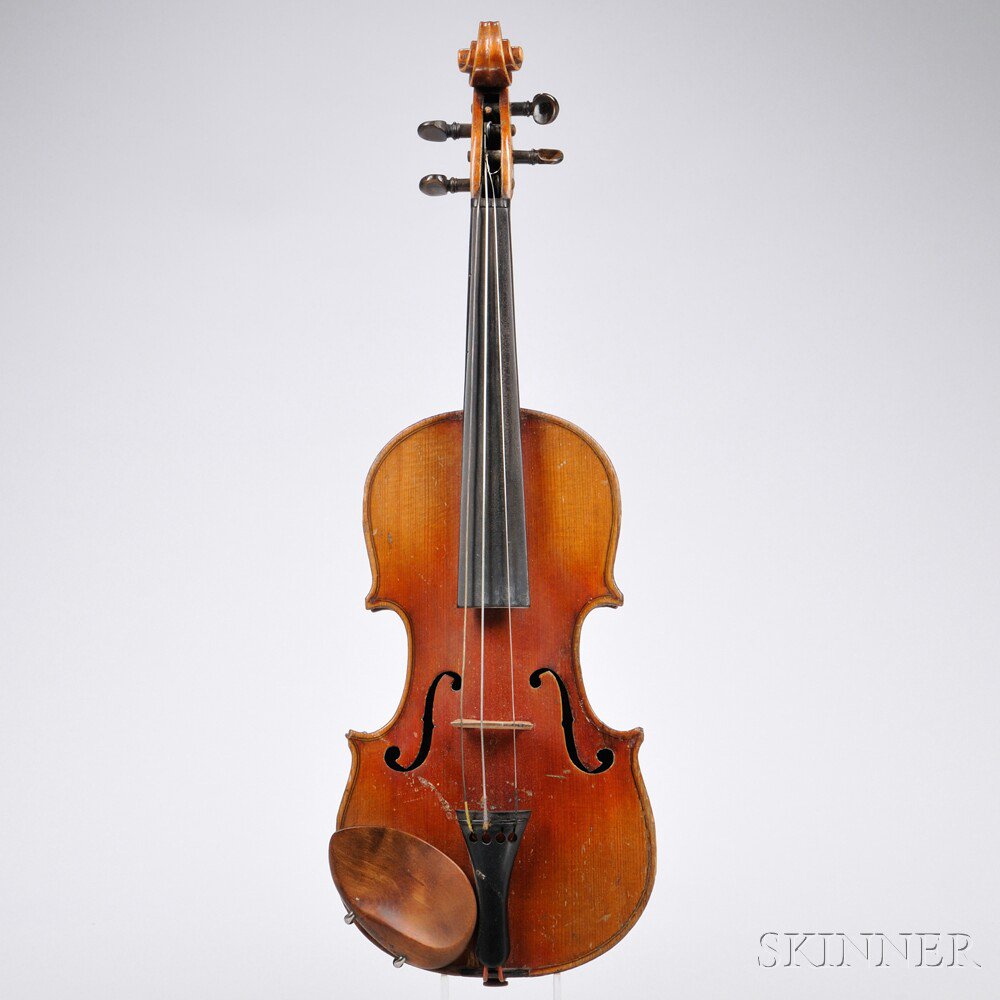 Appraisal: One-sixteenth Size German Violin length of back mm with case