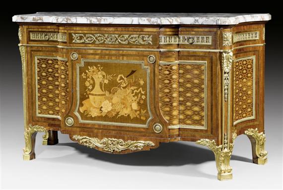 Appraisal: IMPORTANT COMMODE A LA GRECQUE Louis XVI style after the