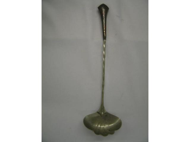 Appraisal: Arts Crafts Mixed Metal Punch Ladle handhammered copper handle nickel