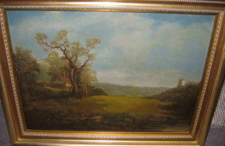 Appraisal: CHARLES BAKER AMERICAN - Landscape with cottage and distant windmill