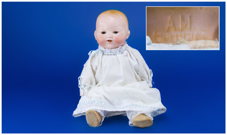 Appraisal: Armand Marseille Bisque Headed Doll no AM 'Dream Baby' with