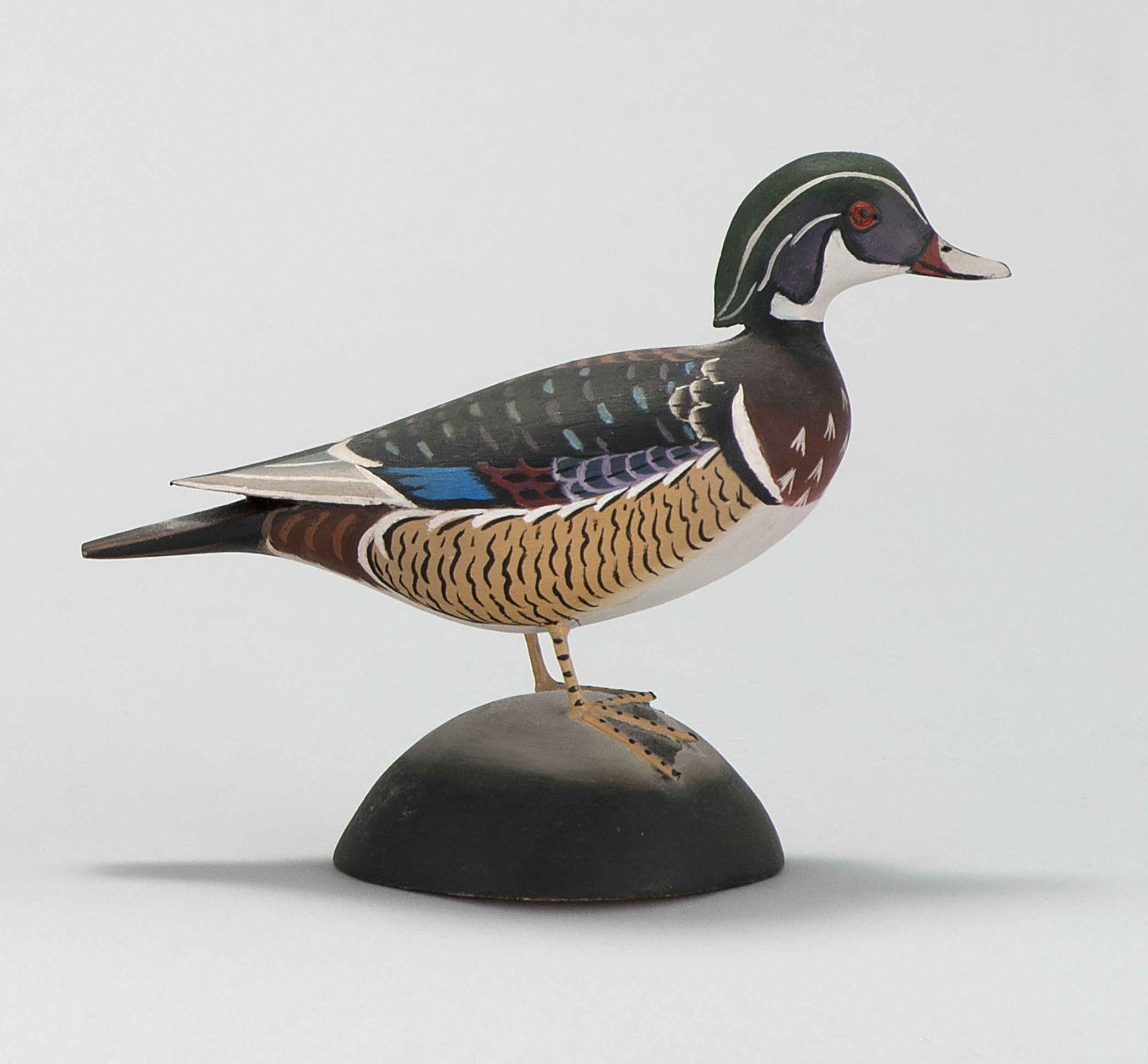 Appraisal: MINIATURE WOOD DUCK DRAKE By James Lapham of Dennisport Massachusetts