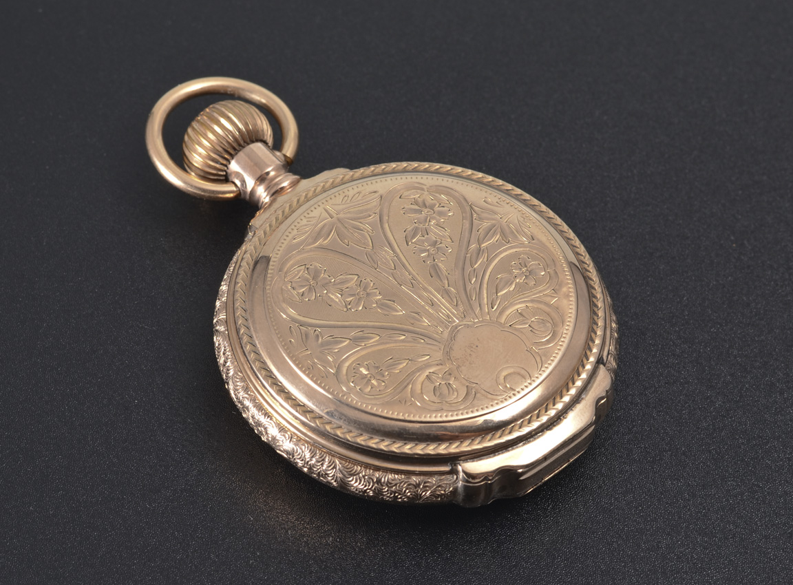 Appraisal: K YELLOW GOLD ELGIN HUNTER CASE POCKET WATCH Circa size