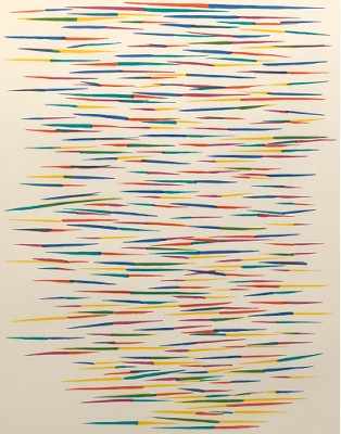 Appraisal: Piero Dorazio Italian - Abstract screenprint in colors on paper