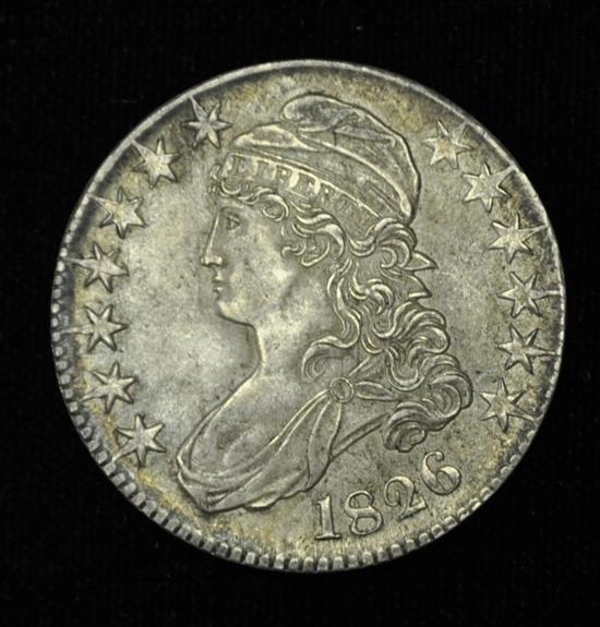 Appraisal: COINS Bust Half Dollar Almost uncirculated with over cartwheel luster