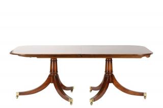 Appraisal: Georgian Mahogany Double Pedestal Dining Table English th century A