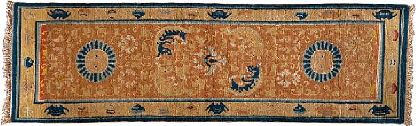 Appraisal: A pair of Ningxia carpets th Century Each decorated on