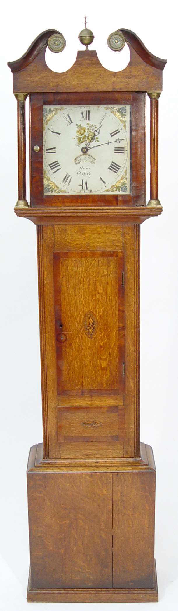 Appraisal: Early th Century oak longcase clock with hour movement with