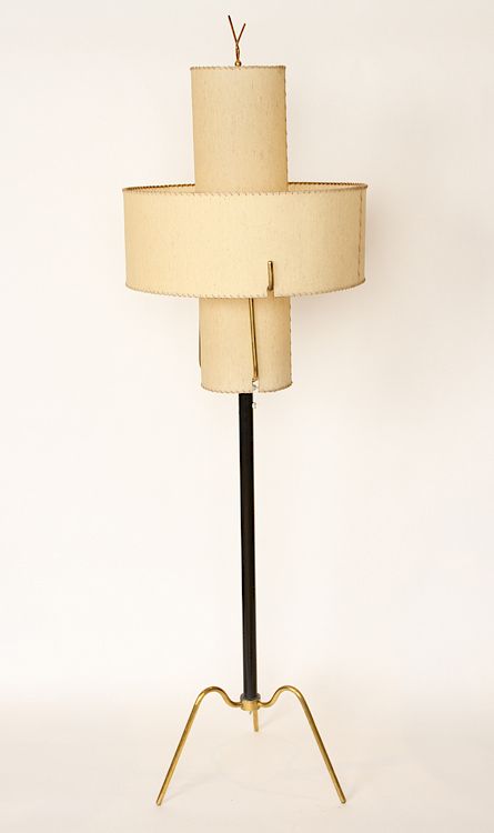 Appraisal: MID CENTURY MODERN ITALIAN BRASS FLOOR LAMP A mid century