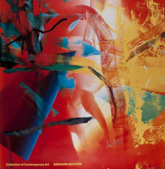 Appraisal: Gerhard Richter b after Abstrakts Bild offset lithograph printed in