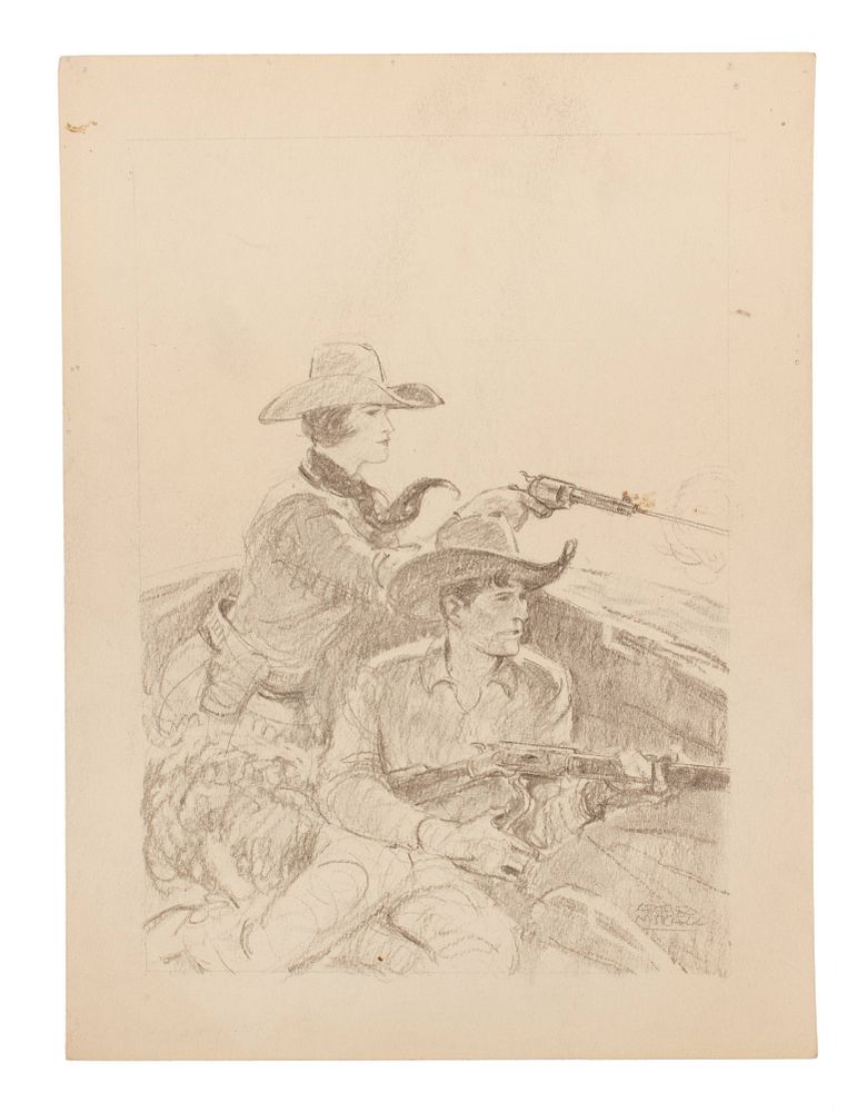 Appraisal: Arthur Roy Mitchell American - Cowboy and Cowgirl Arthur Roy