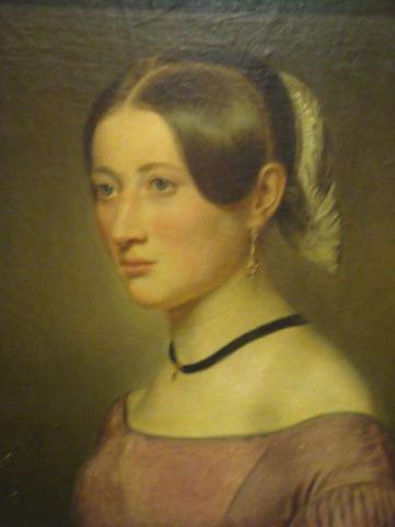 Appraisal: Unsigned th C O C on Board Portrait of Beauty