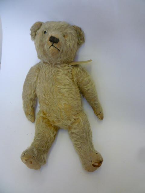 Appraisal: A pre war English teddy bear Nelson in cream plush