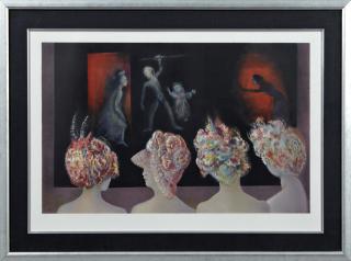 Appraisal: Leonor Fini - Spectacle print pencil numbered l l margin