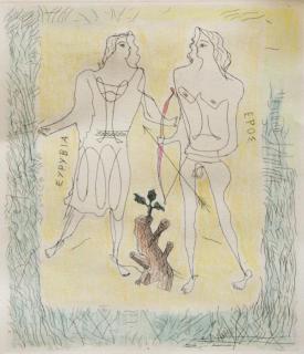 Appraisal: Georges Braque French Eros and Erurybia etching and aquatint not