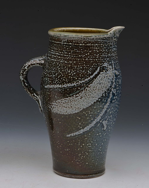 Appraisal: Michael Casson British - Jug salt glazed with brushed decorationimpressed