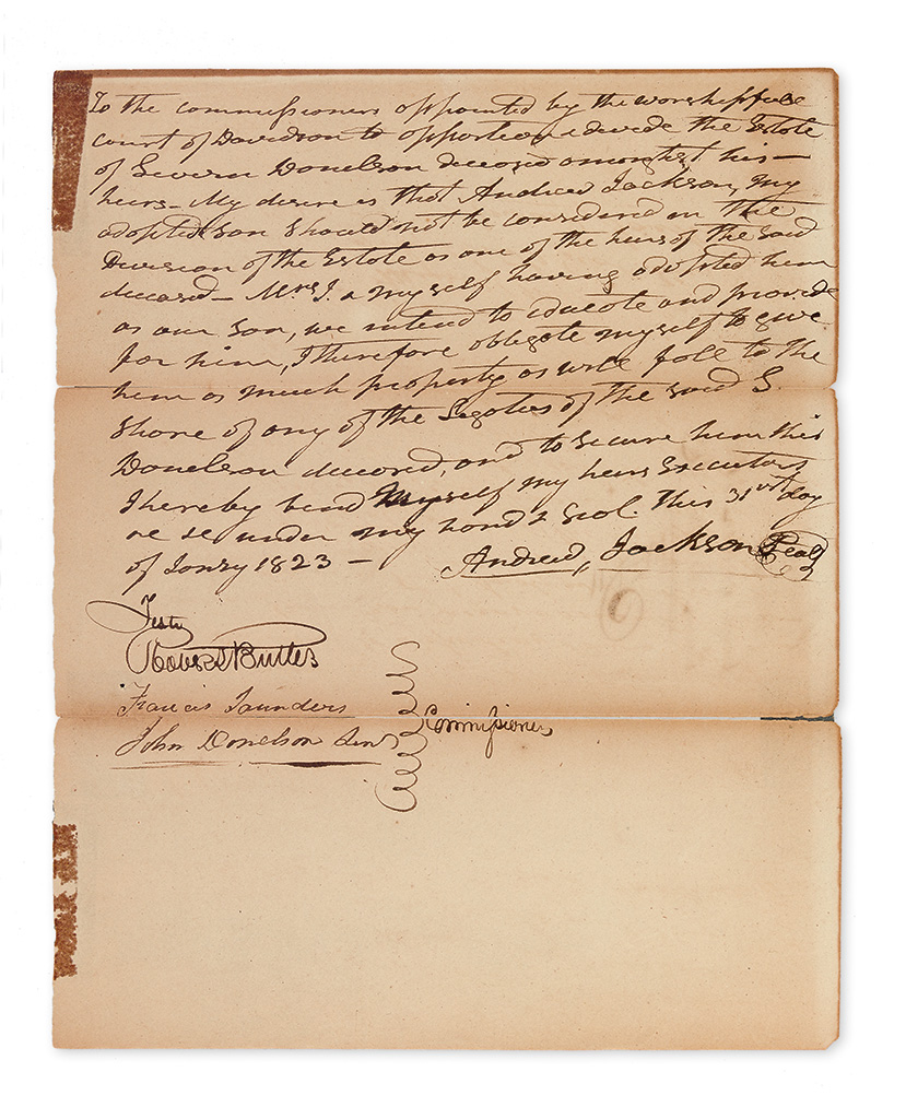 Appraisal: ATTENDING TO SLAVES AND OTHER PROPERTY IN ESTATE OF DECEASED