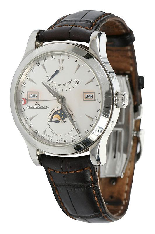 Appraisal: Jaeger LeCoultre Master Calendar Watch mm case silver-tone dial calendar