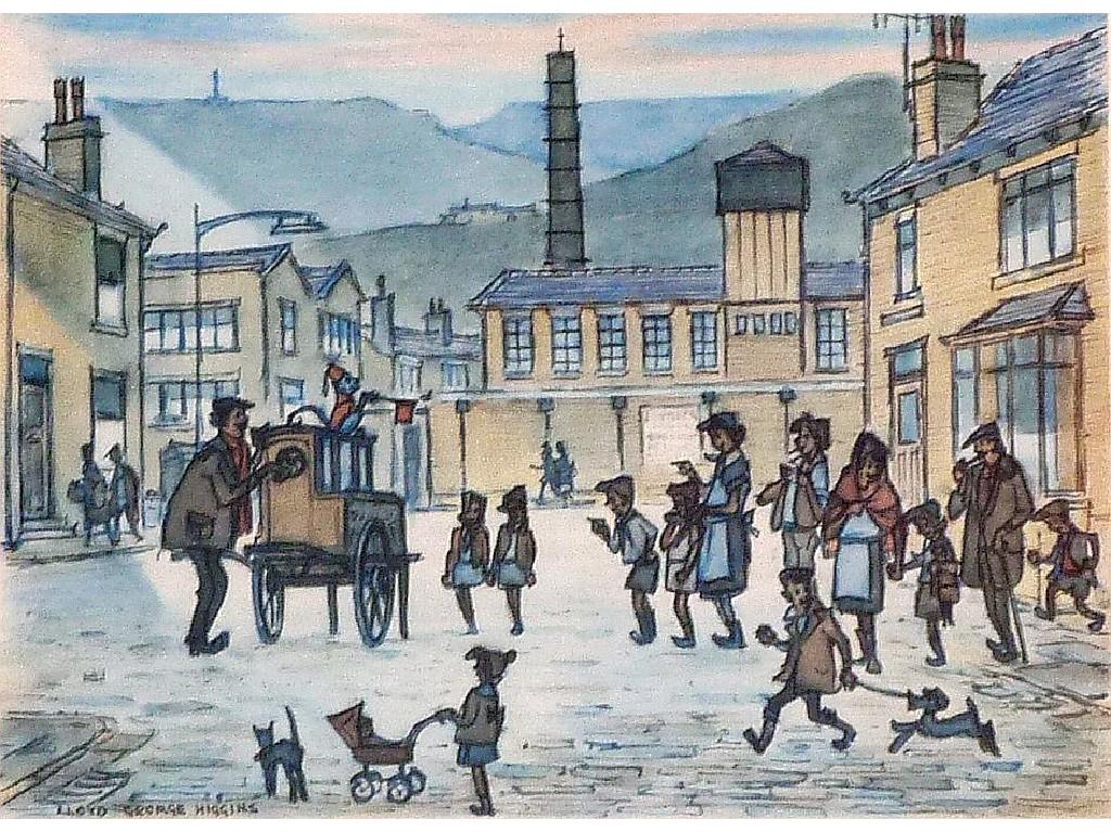 Appraisal: LLOYD GEORGE HIGGINS - PEN BLACK INK AND WATERCOLOUR DRAWINGNorthern