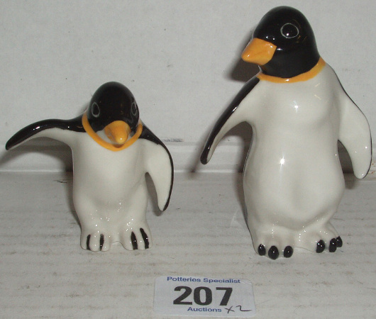 Appraisal: Pair Of Penguins Modelled By Jessie Van Hallen Limited Of