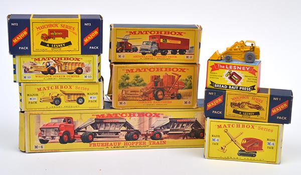 Appraisal: EIGHT MATCHBOX MAJORPACK AND ACCESSORY MODELS AND TWO OTHERS INCLUDING